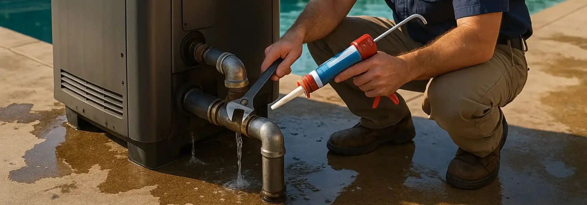  Pool Heater Leak Repair - HVAC Scarborough